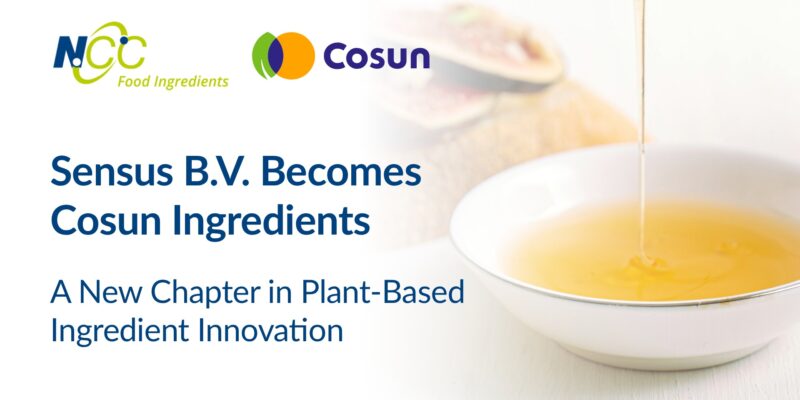 Sensus B.V. Becomes Cosun Ingredients